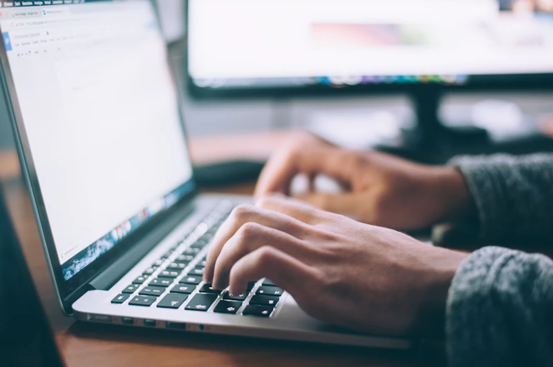Working through goals on a laptop